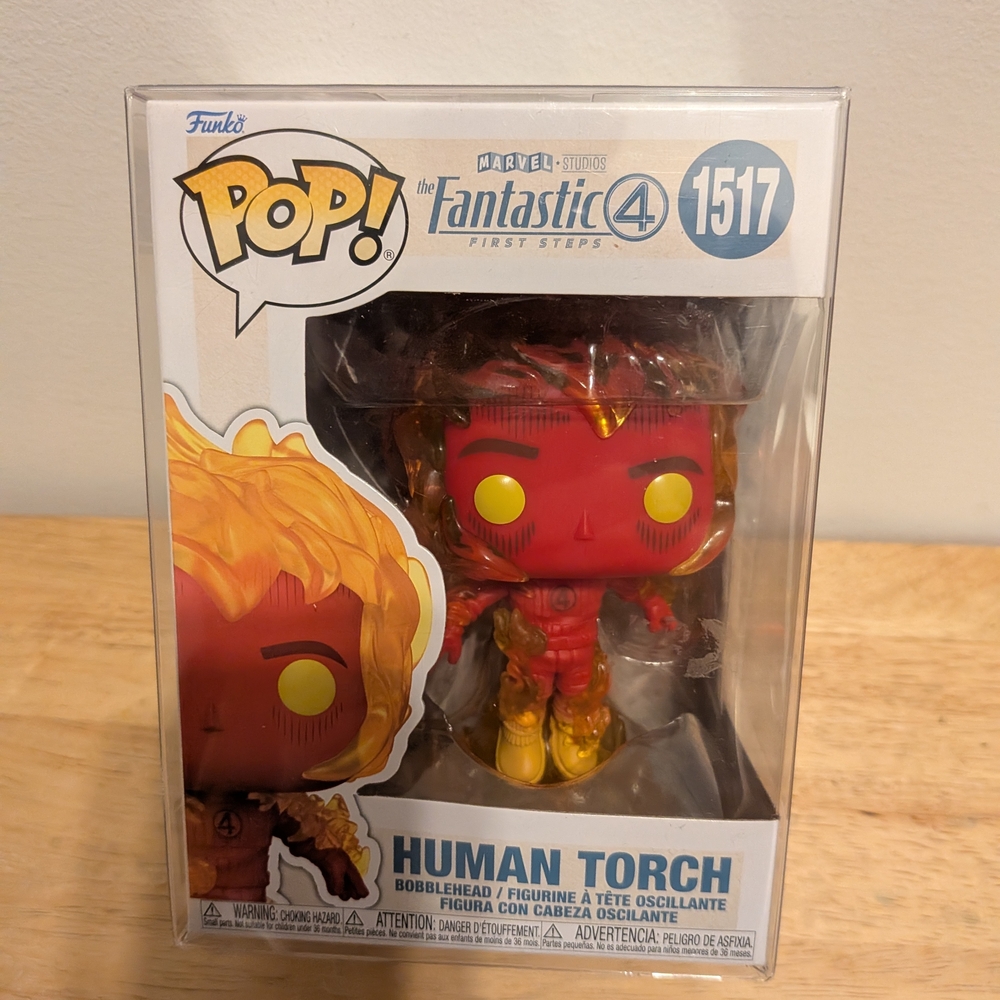 Funko Human Torch Pop Figure - Red and Yellow